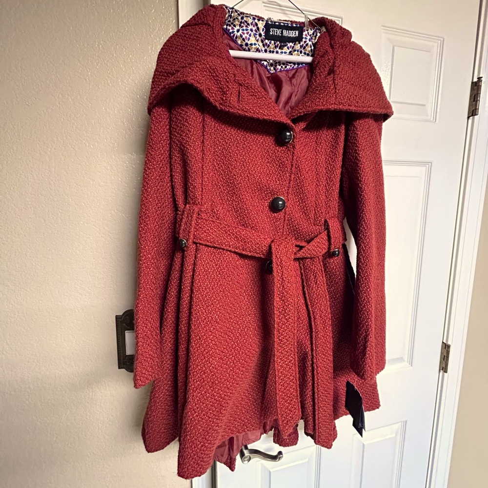 Steve Madden women’s coat, XL, brand new with tags, Paprika color.